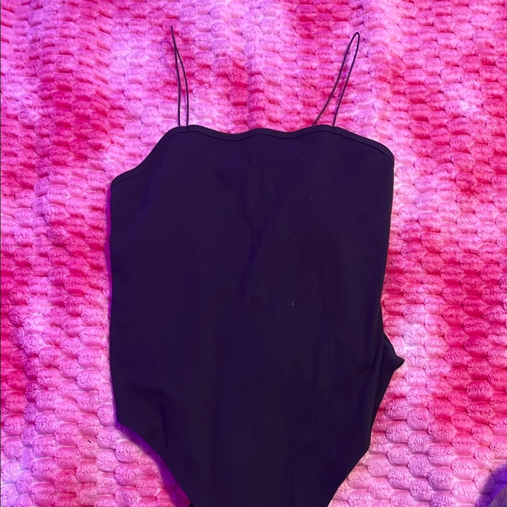 Woman Black body suit